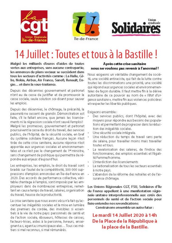 tract manif 14 juillet